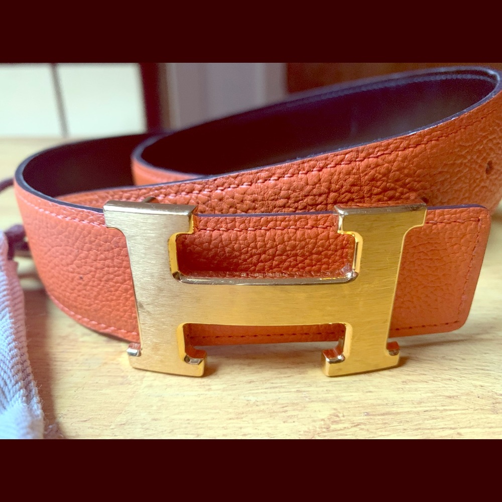 Hermes Constance Belt Buckle & Reversible Belt
